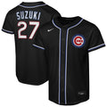 Chicago Cubs Seiya Suzuki Youth Fashion Replica Jersey (Black)