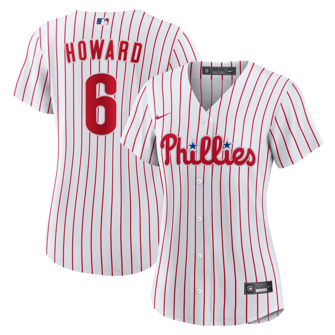 Philadelphia Phillies Ryan Howard Women's Replica Jersey (White)