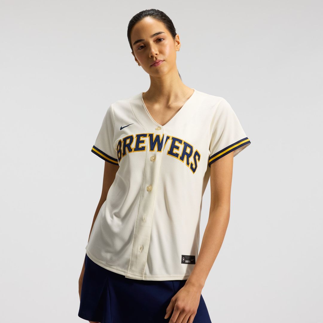 Milwaukee Brewers Sal Frelick Women's Home Replica Jersey (Cream)