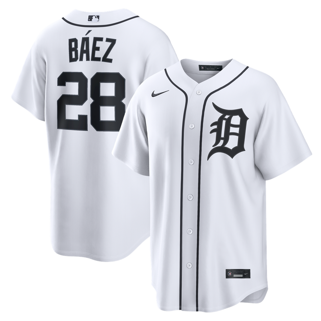 Detroit Tigers Javier Báez Home Replica Jersey (White)