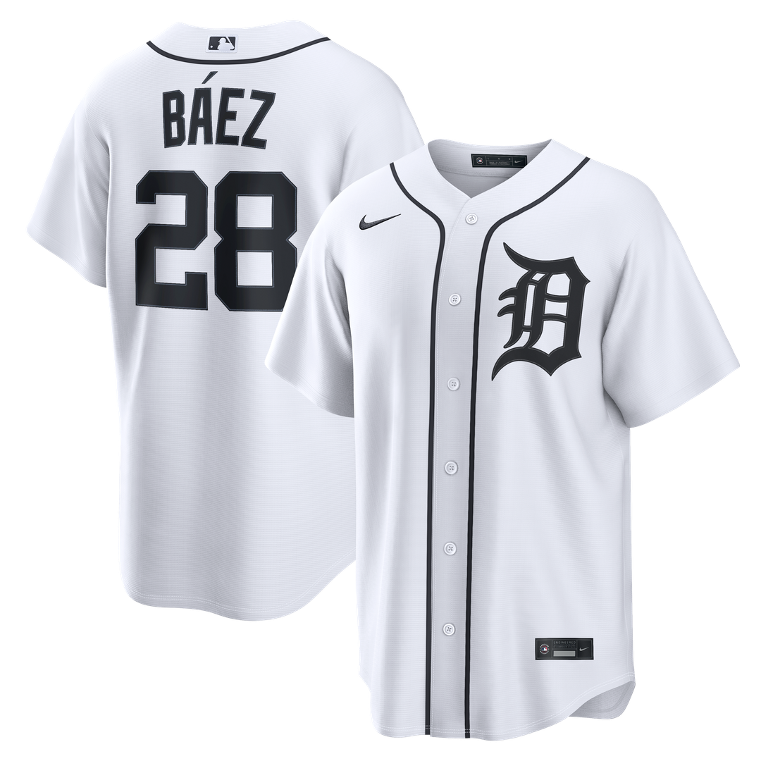 Detroit Tigers Javier Báez Home Replica Jersey (White)