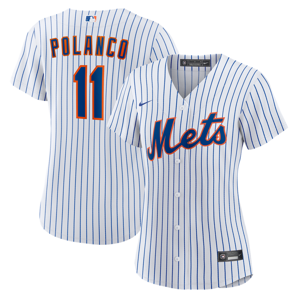 New York Mets Jorge Polanco Women's Home Replica Jersey (White)