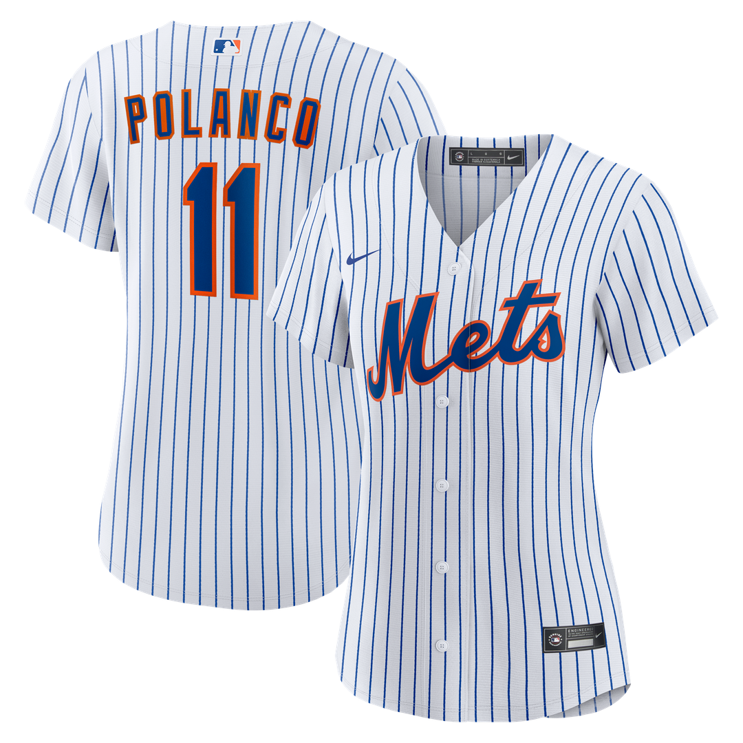 New York Mets Jorge Polanco Women's Home Replica Jersey (White)