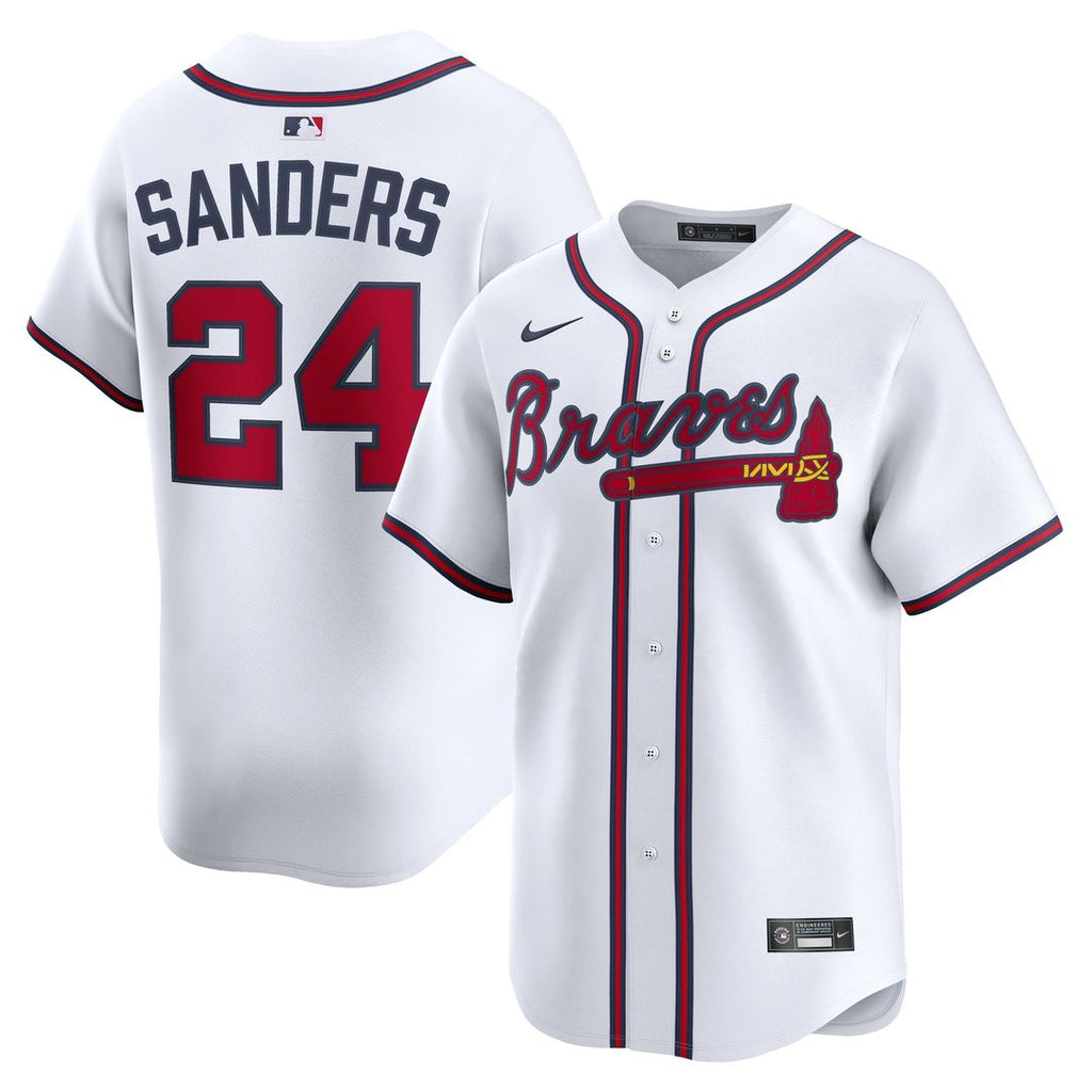 Atlanta Braves Deion Sanders Limited Jersey (White)