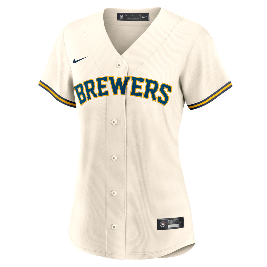 Milwaukee Brewers Sal Frelick Women's Home Replica Jersey (Cream)