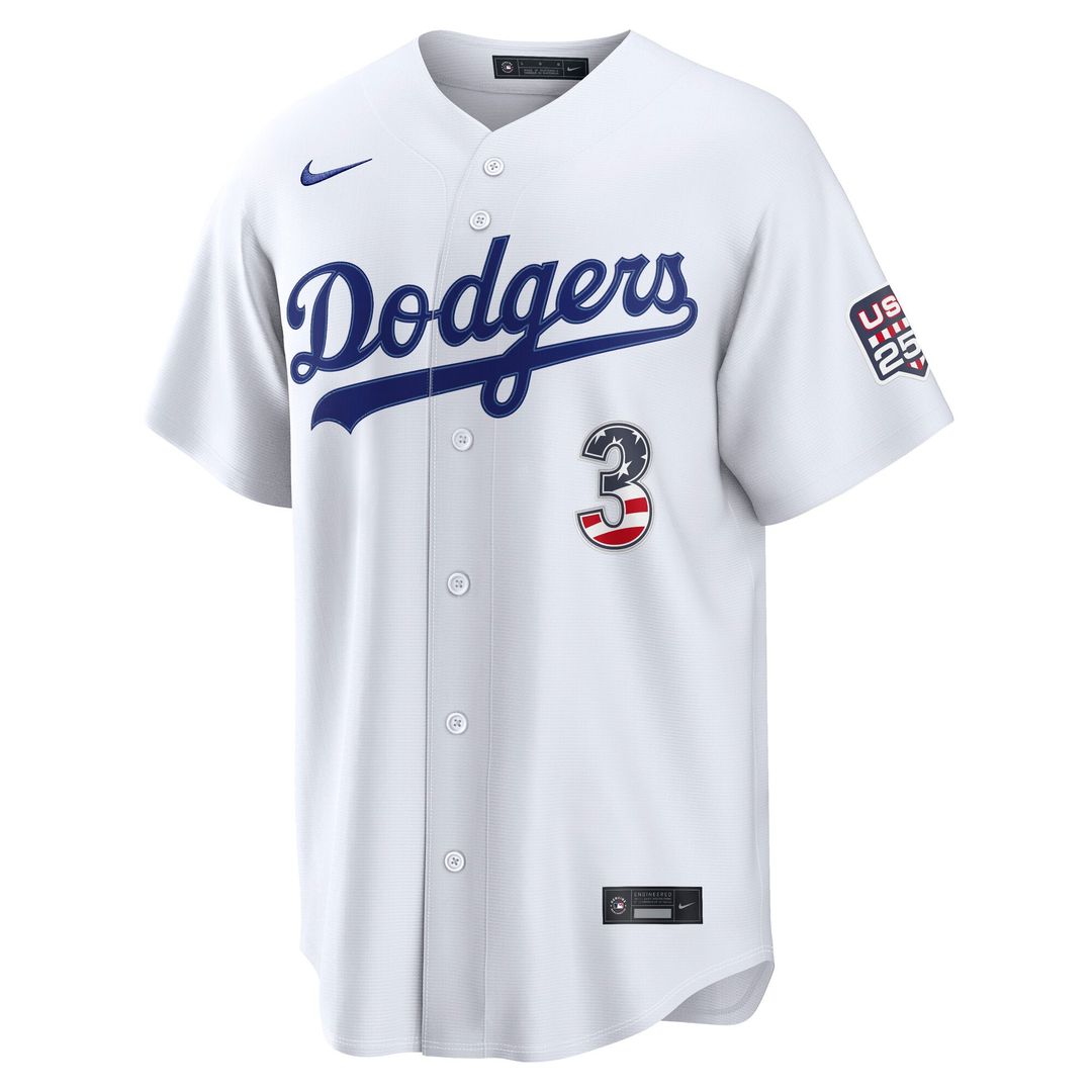 Los Angeles Dodgers Edwin Díaz USA 250 Fourth of July Home Stadium Jersey (White)