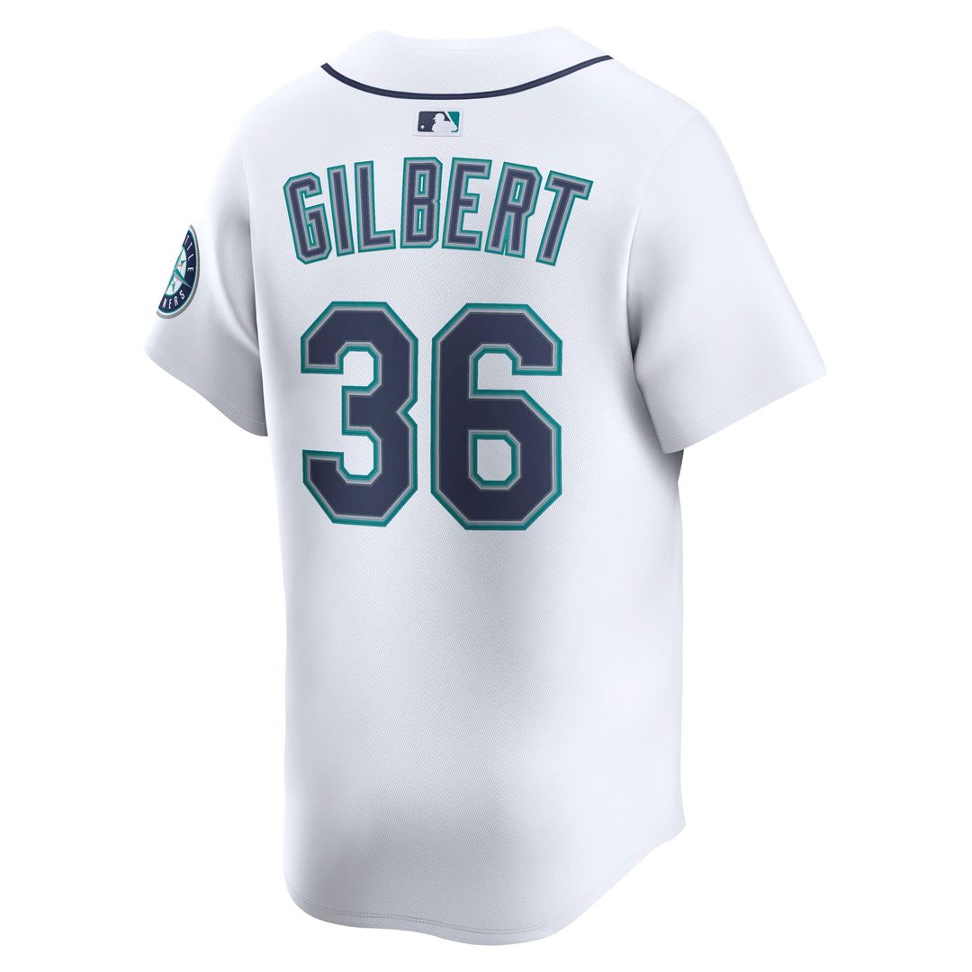 Seattle Mariners Logan Gilbert Home Limited Jersey (White)