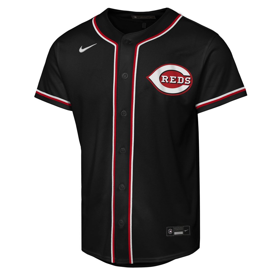 Cincinnati Reds Elly De La Cruz Youth Fashion Replica Jersey (Black)