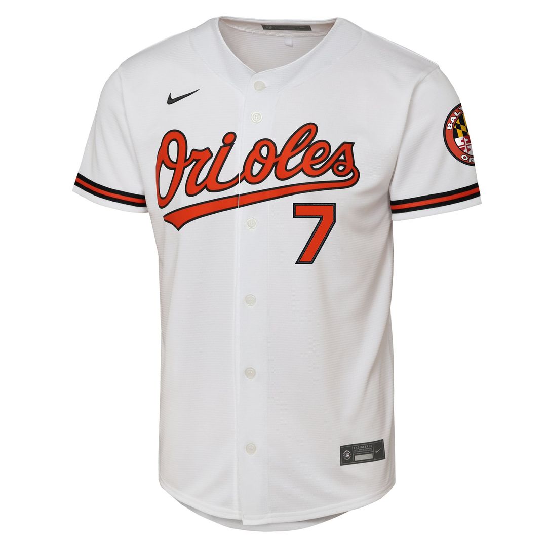 Baltimore Orioles Jackson Holliday Youth Alternate 2 Stadium Jersey (Orange)