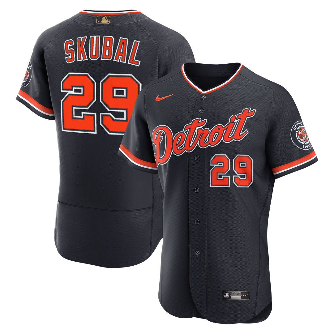 Detroit Tigers Tarik Skubal Alternate MLB Awards Authentic Jersey (Navy)
