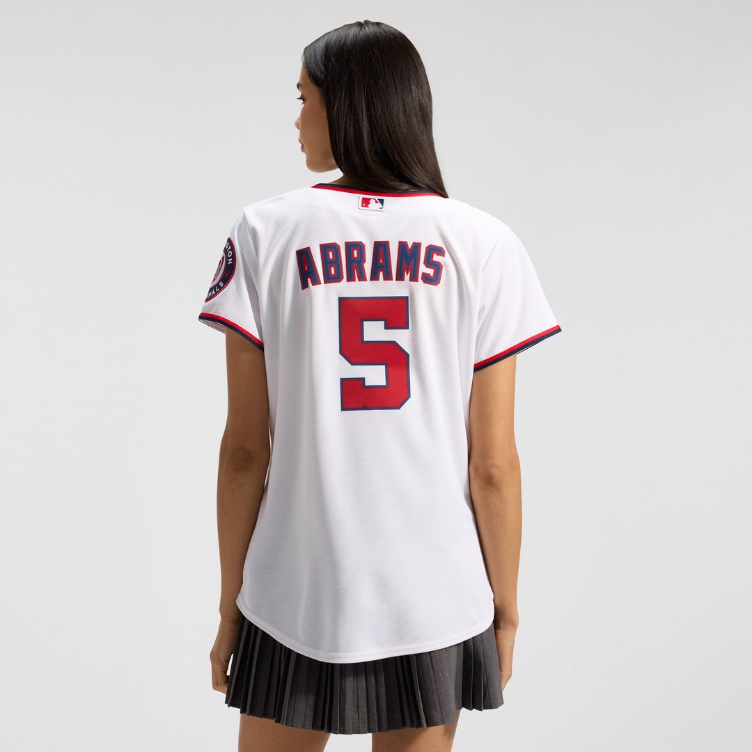 Washington Nationals CJ Abrams Women's Home Replica Jersey (White)