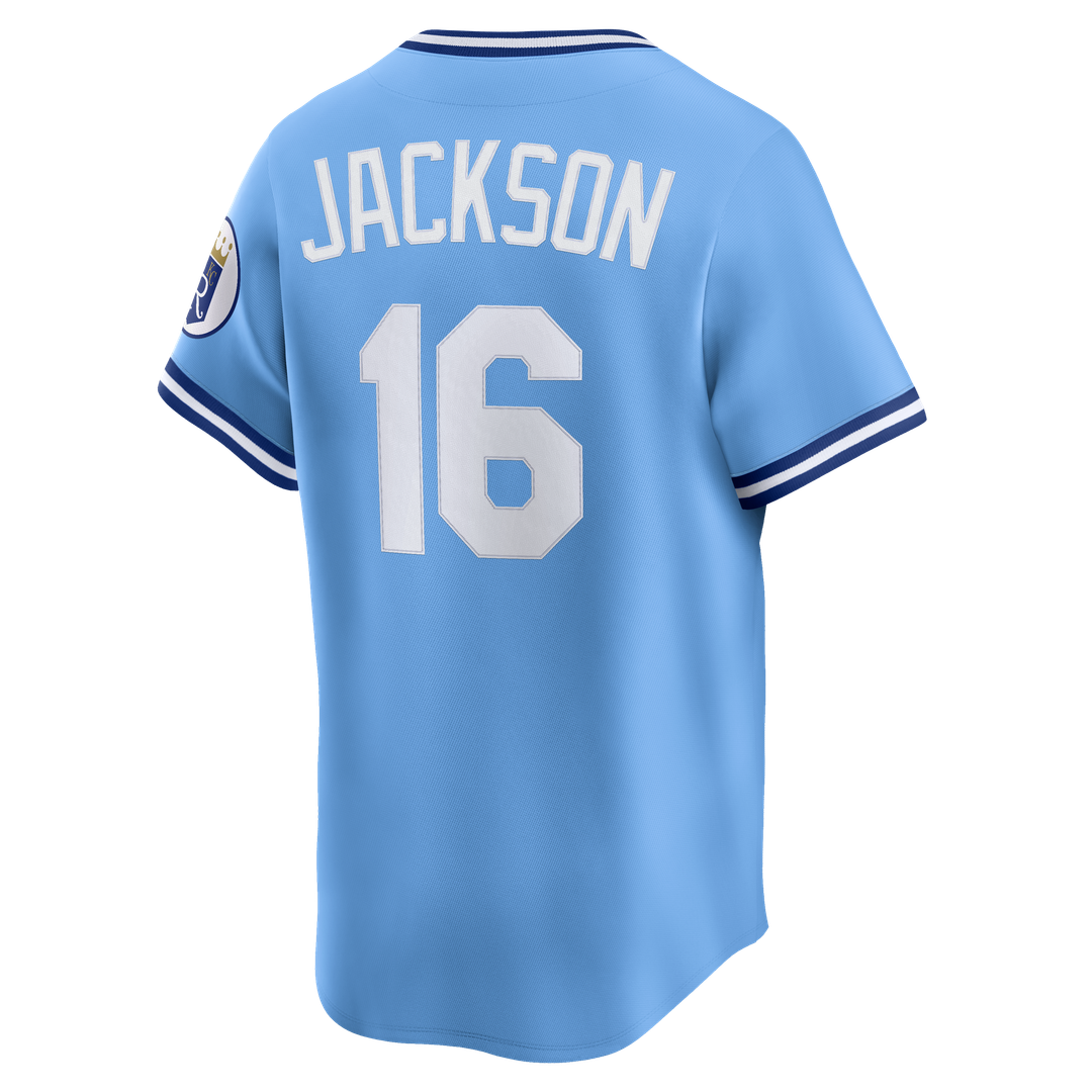 Kansas City Royals Bo Jackson Throwback Cooperstown Limited Jersey (Light Blue)