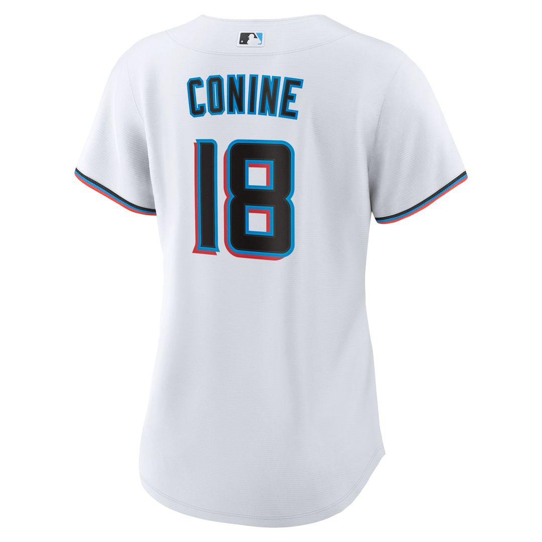 Miami Marlins Griffin Conine Women's Home Replica Jersey (White)