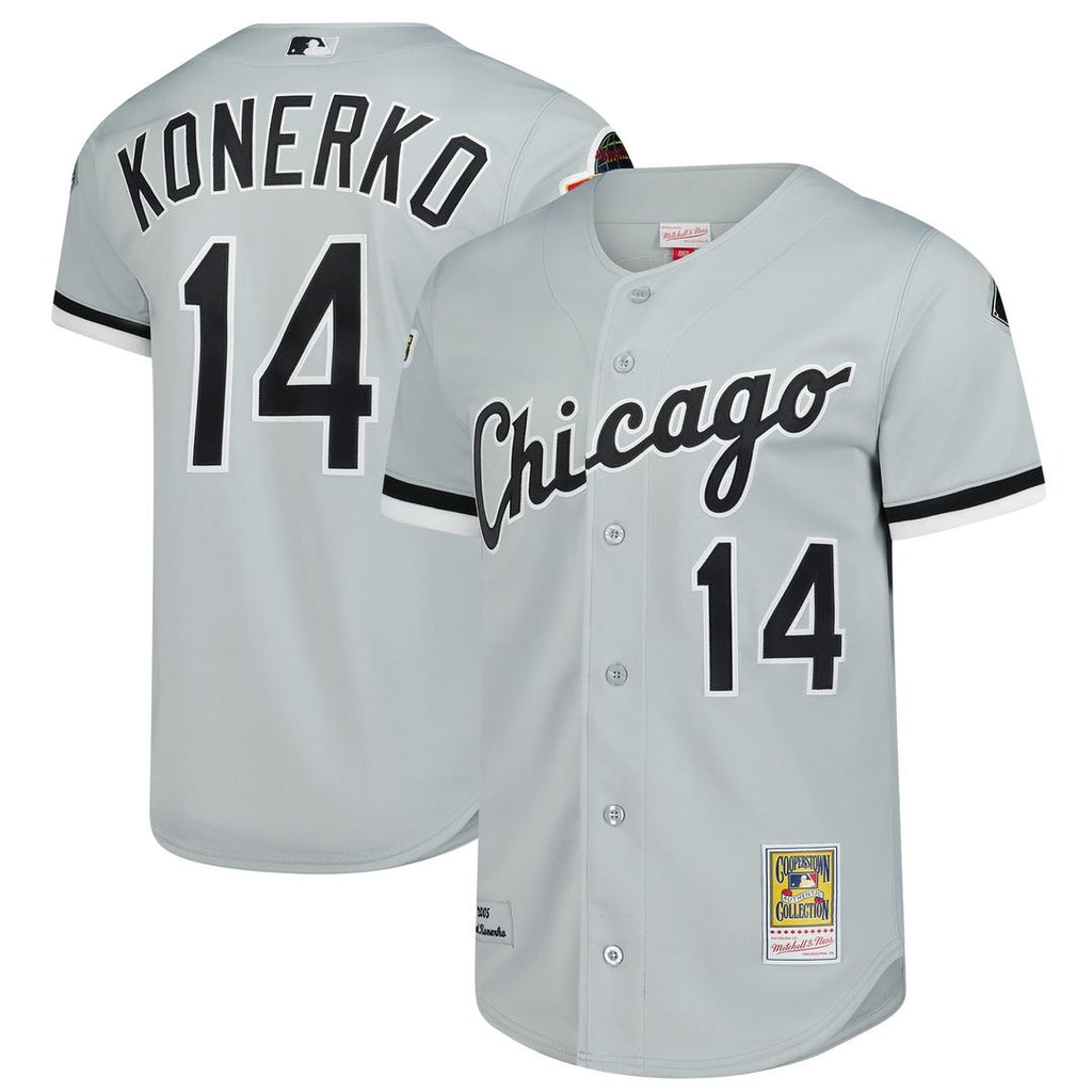 Chicago White Sox Paul Konerko 2005 Cooperstown Authentic Jersey (Gray)