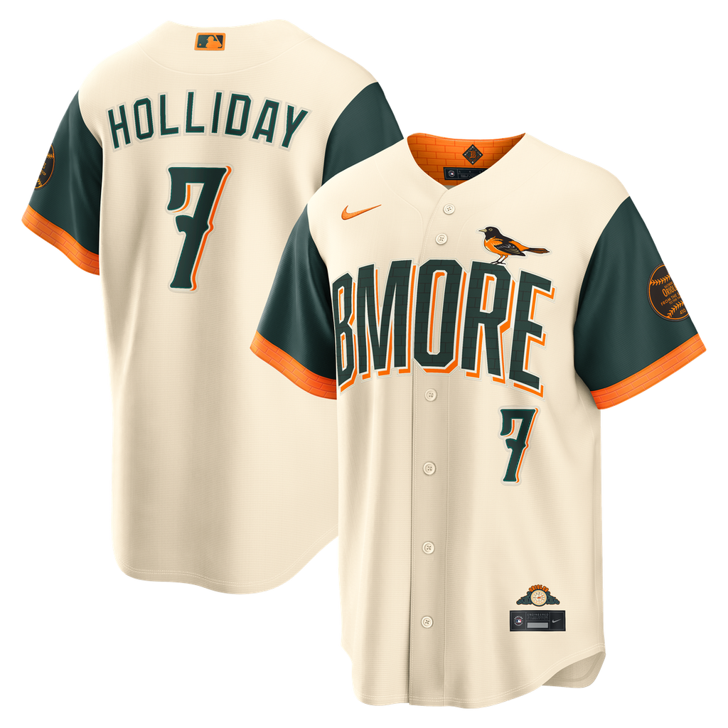Baltimore Orioles Jackson Holliday 2026 City Connect Stadium Jersey (Cream)