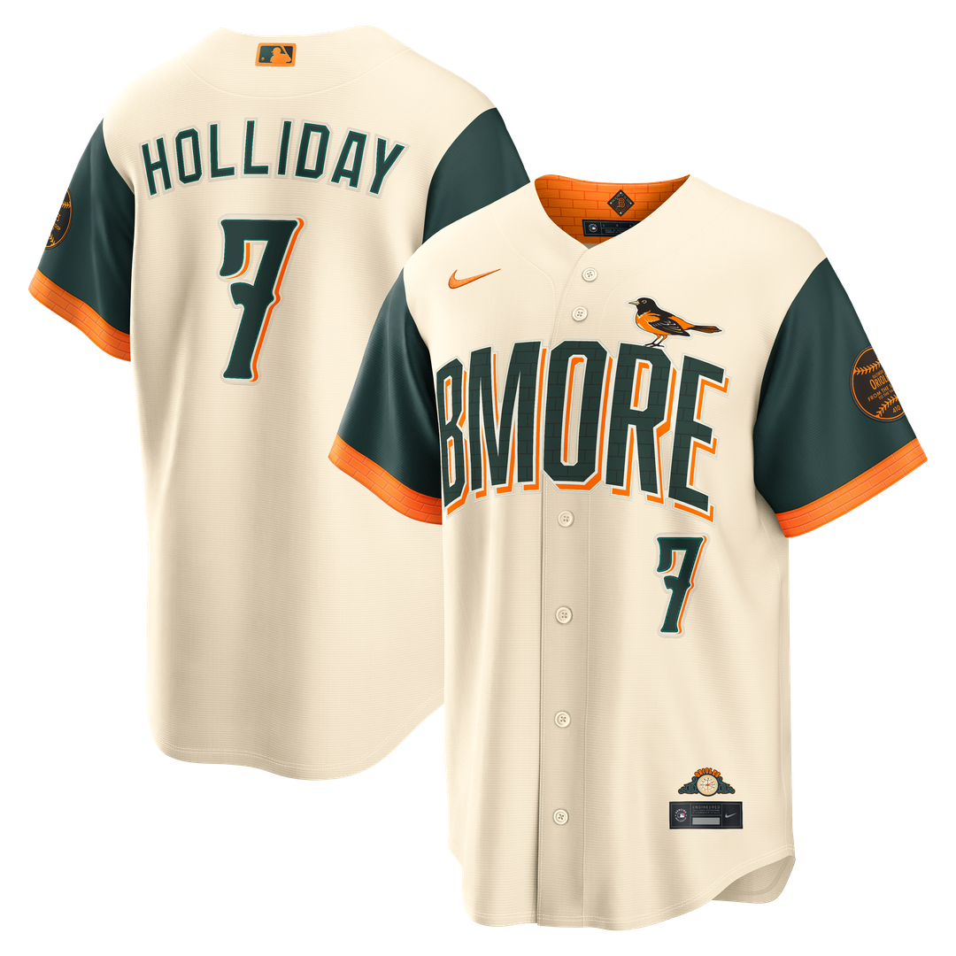 Baltimore Orioles Jackson Holliday 2026 City Connect Stadium Jersey (Cream)