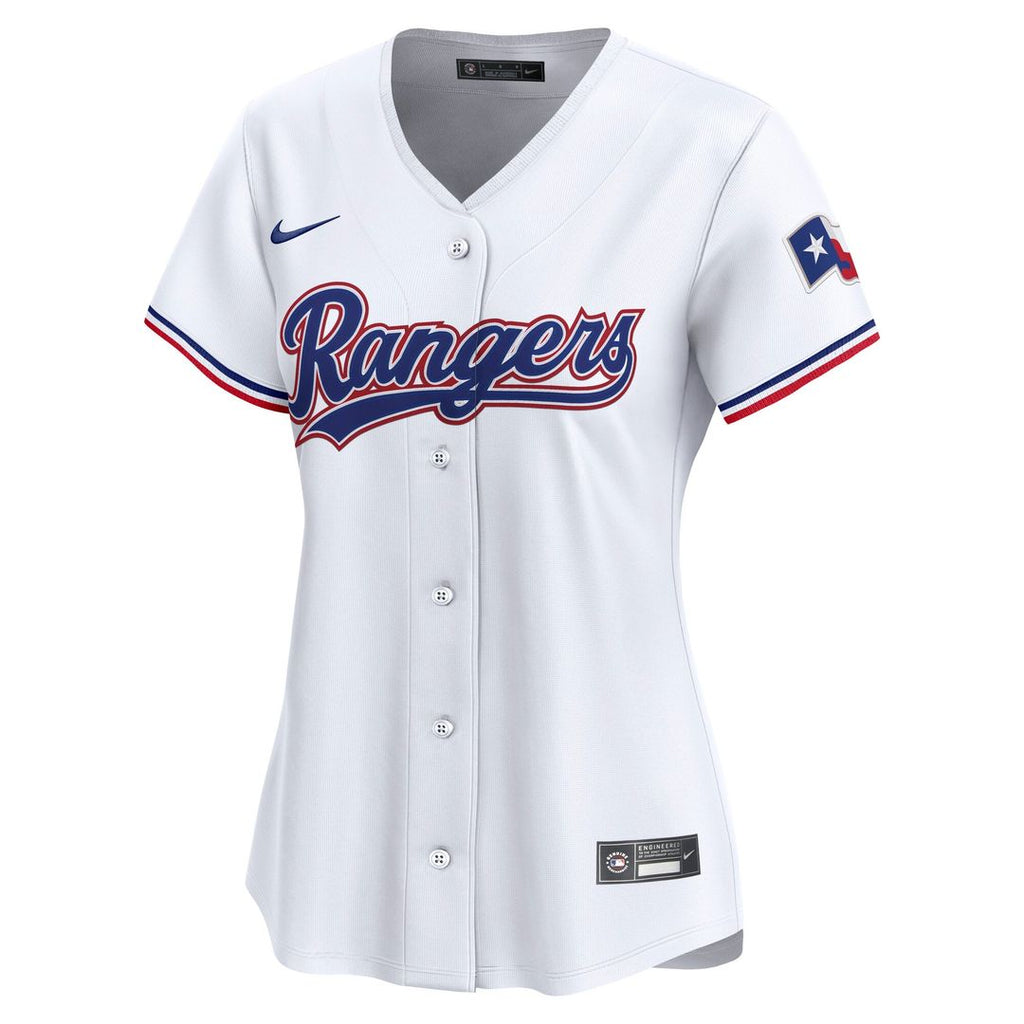 Texas Rangers Women's Home Limited Jersey (White)