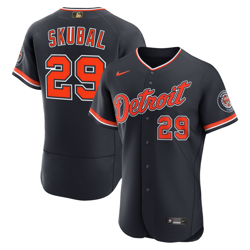 Detroit Tigers Tarik Skubal Alternate MLB Awards Authentic Jersey (Navy)