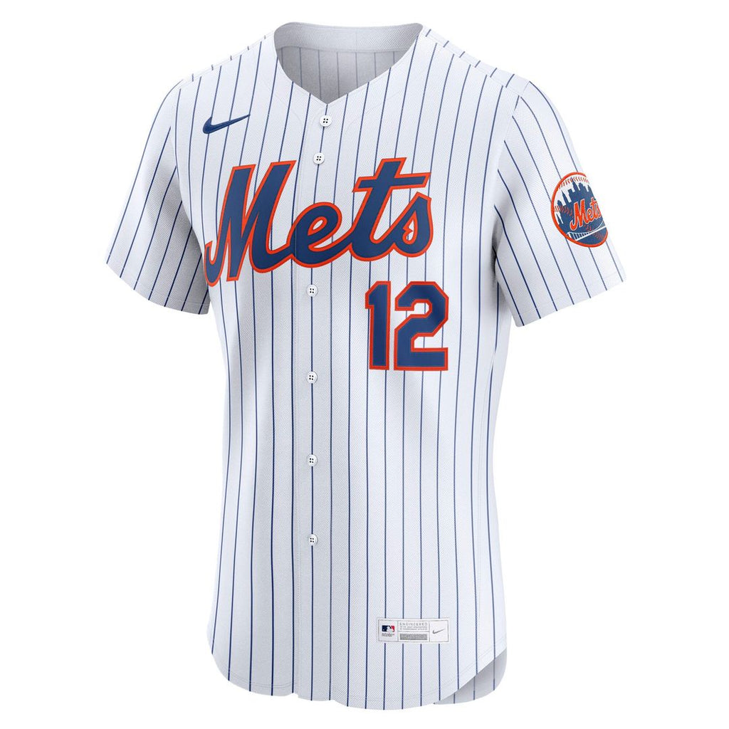 New York Mets Francisco Lindor Home Elite Jersey (White)