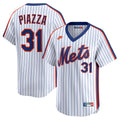 New York Mets Mike Piazza Throwback Cooperstown Limited Jersey (White)