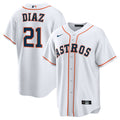 Houston Astros Yainer Diaz Home Replica Jersey (White)