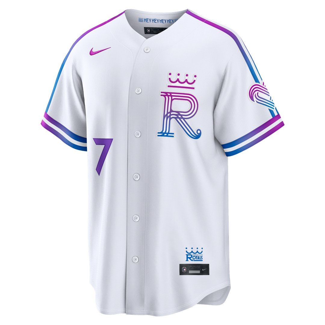 Kansas City Royals Bobby Witt Jr. 2026 City Connect Stadium Jersey (White)