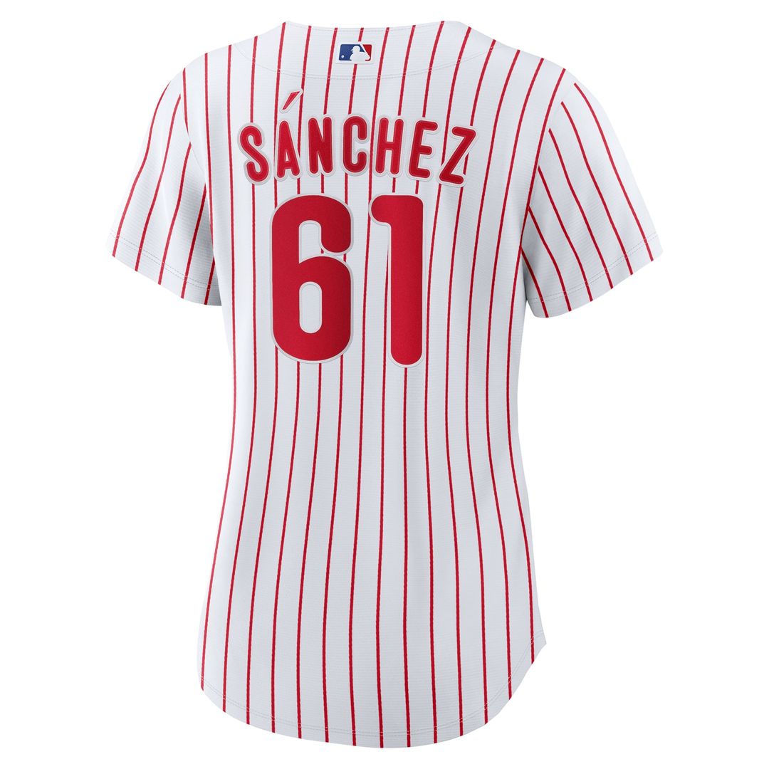 Philadelphia Phillies Cristopher Sanchez Women's Home Replica Jersey (White)