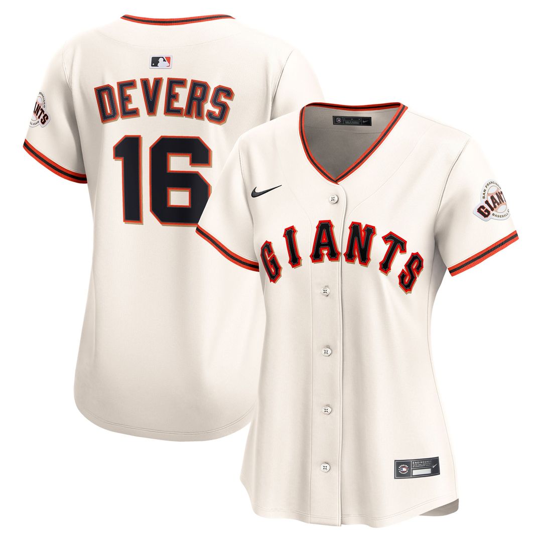 San Francisco Giants Rafael Devers Women's Home Limited Jersey (Cream)