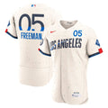 Los Angeles Dodgers Freddie Freeman City Connect Authentic Sponsor Patch Jersey (Cream)