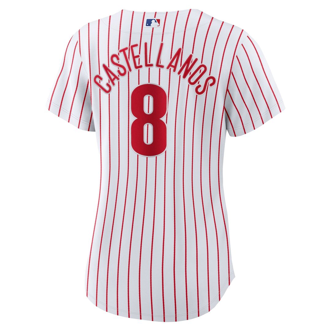 Philadelphia Phillies Nick Castellanos Women's Home Replica Jersey (White)