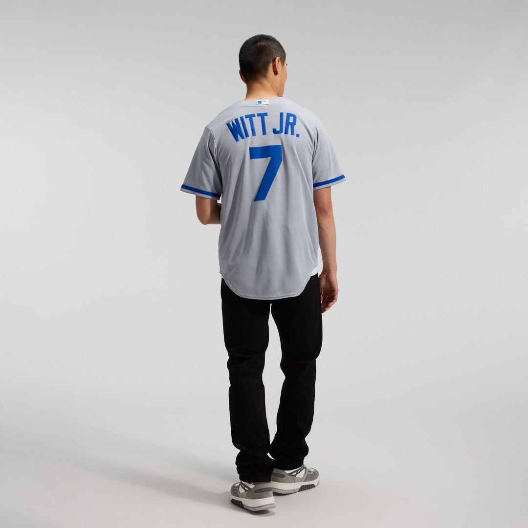Kansas City Royals Bobby Witt Jr. Road Replica Jersey (Gray)