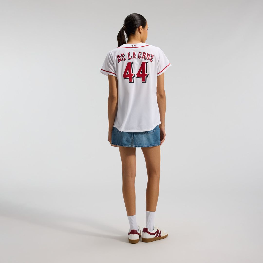 Cincinnati Reds Elly De La Cruz Women's Home Replica Jersey (White)