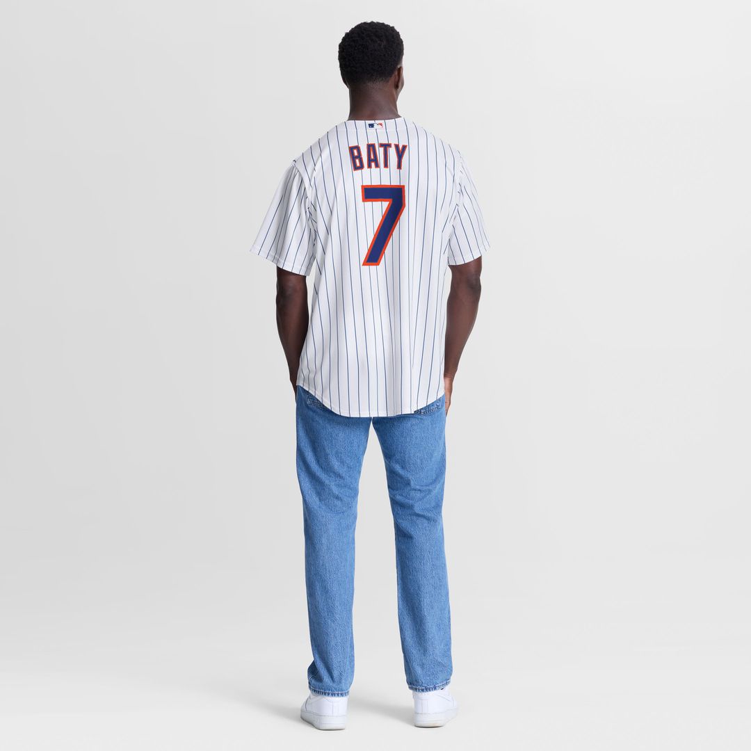 New York Mets Brett Baty Home Replica Jersey (White)