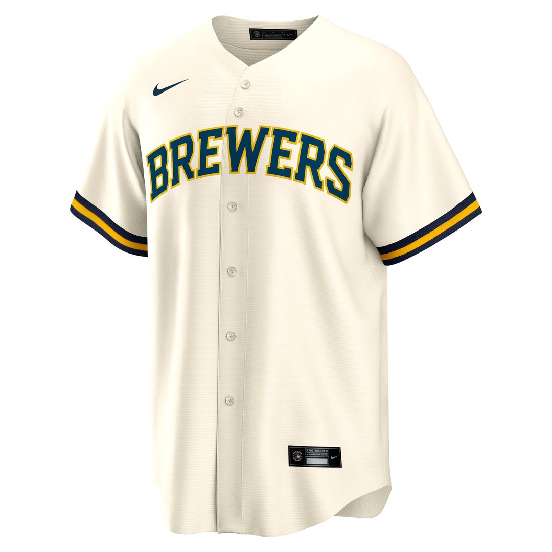 Milwaukee Brewers Jackson Chourio Home Replica Jersey (Cream)