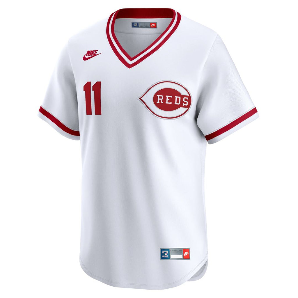 Cincinnati Reds Barry Larkin Throwback Cooperstown Limited Jersey (White)