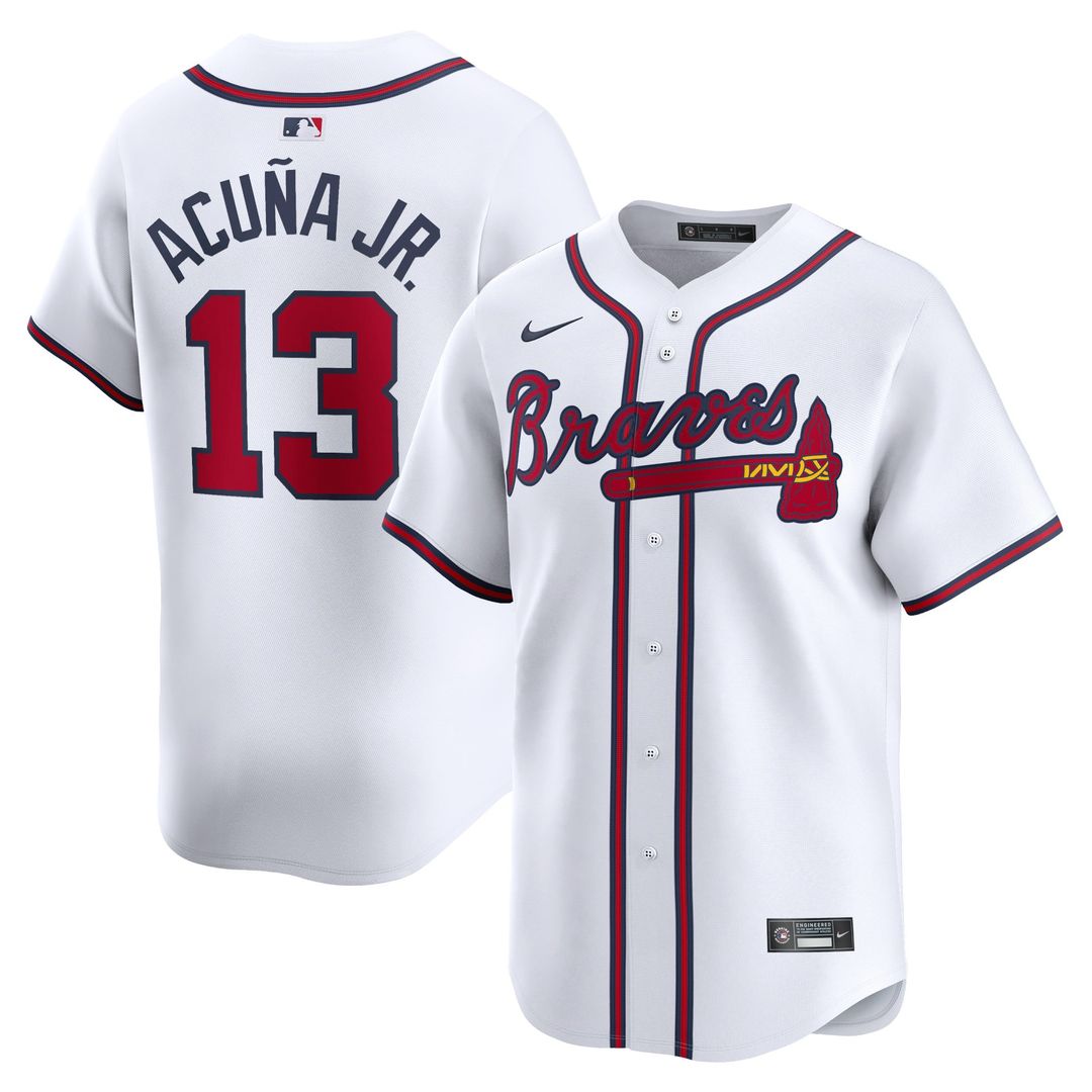 Atlanta Braves Ronald Acuña Jr. Home Limited Jersey (White)