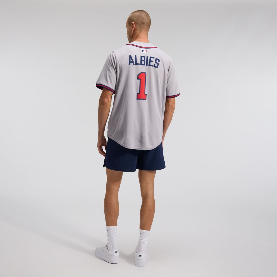 Atlanta Braves Ozzie Albies Road Limited Jersey (Gray)