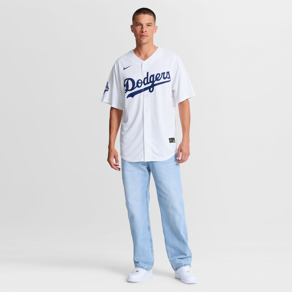 Los Angeles Dodgers Freddie Freeman Home 2025 World Series Champions Replica Jersey (White)
