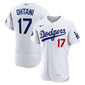 Los Angeles Dodgers Shohei Ohtani Home Authentic Sponsor Patch Jersey (White)