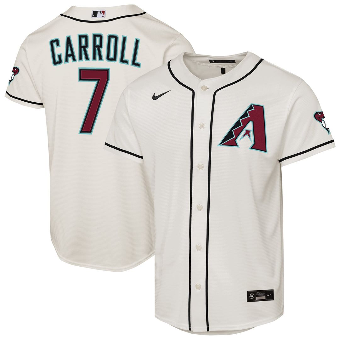 Arizona Diamondbacks Corbin Carroll Youth Alternate Stadium Jersey (Black)