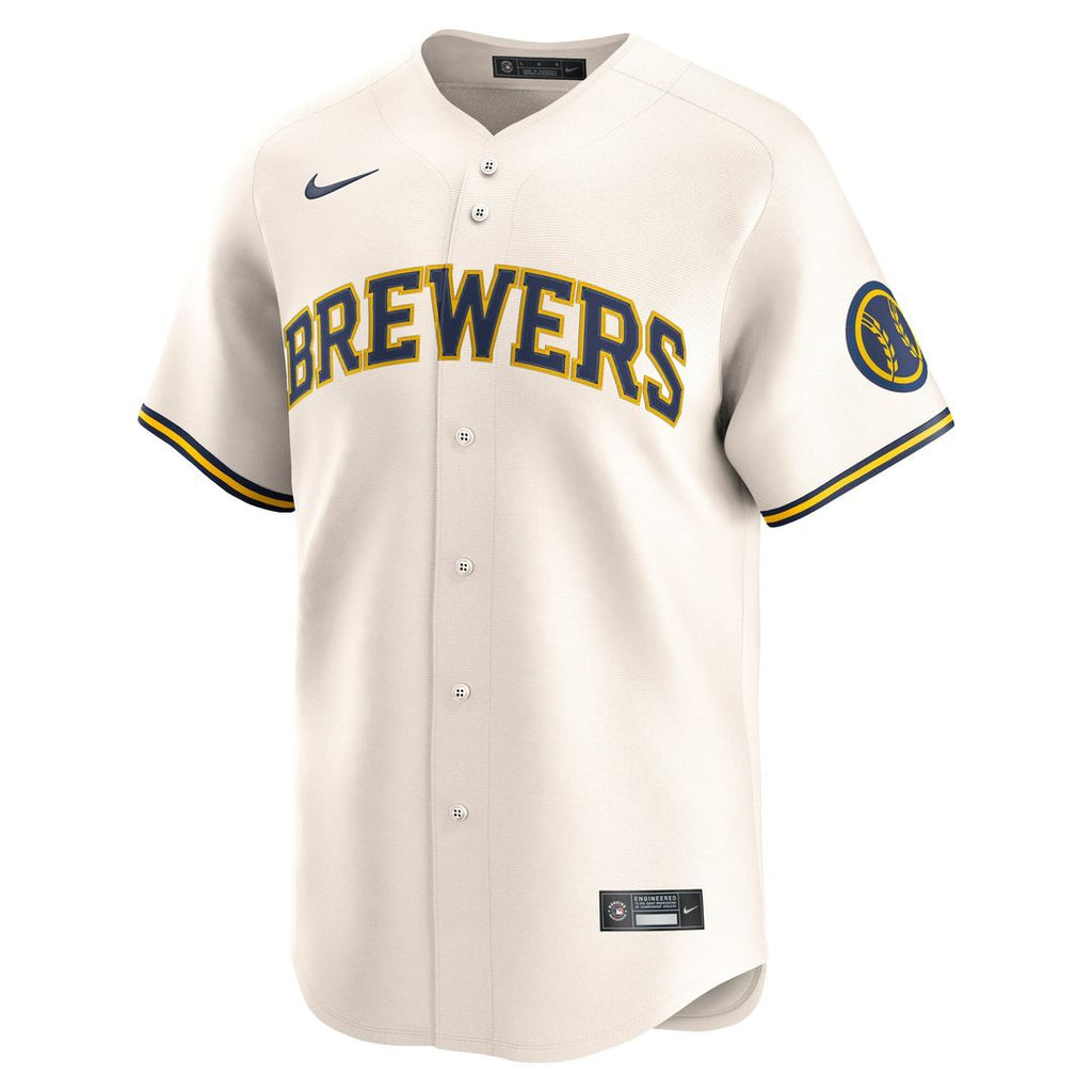 Milwaukee Brewers Home Limited Jersey (Cream)