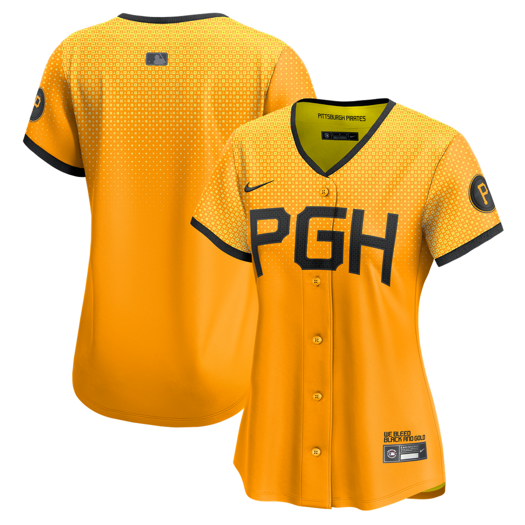 Pittsburgh Pirates Women's City Connect Limited Jersey (Gold)