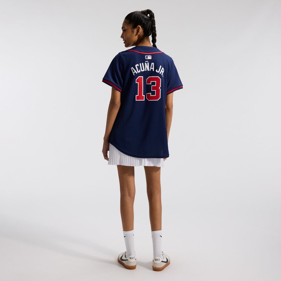 Atlanta Braves Ronald Acuña Jr. Women's Alternate Limited Jersey (Navy)