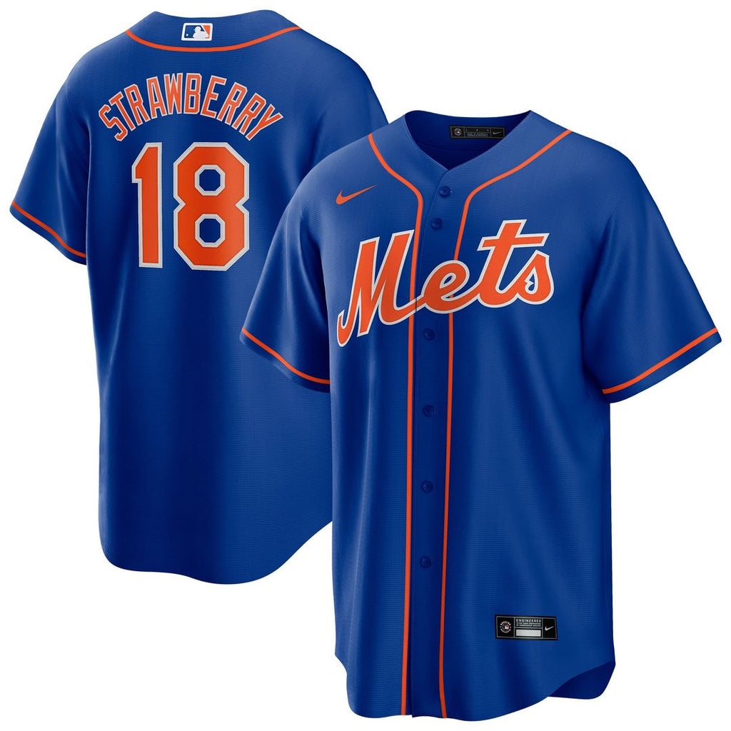 New York Mets Darryl Strawberry Alternate Replica Jersey (Royal)