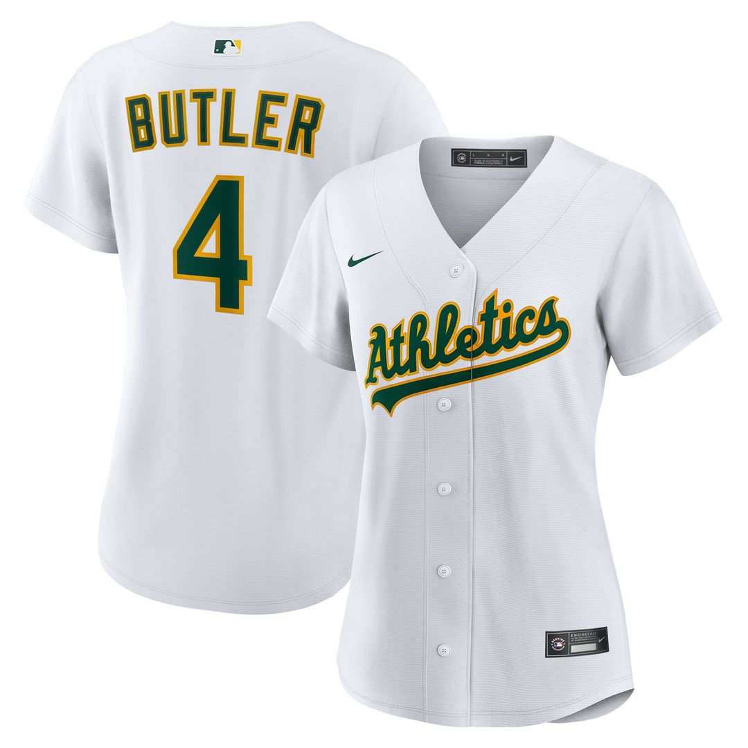 Athletics Lawrence Butler Women's Home Replica Jersey (White)