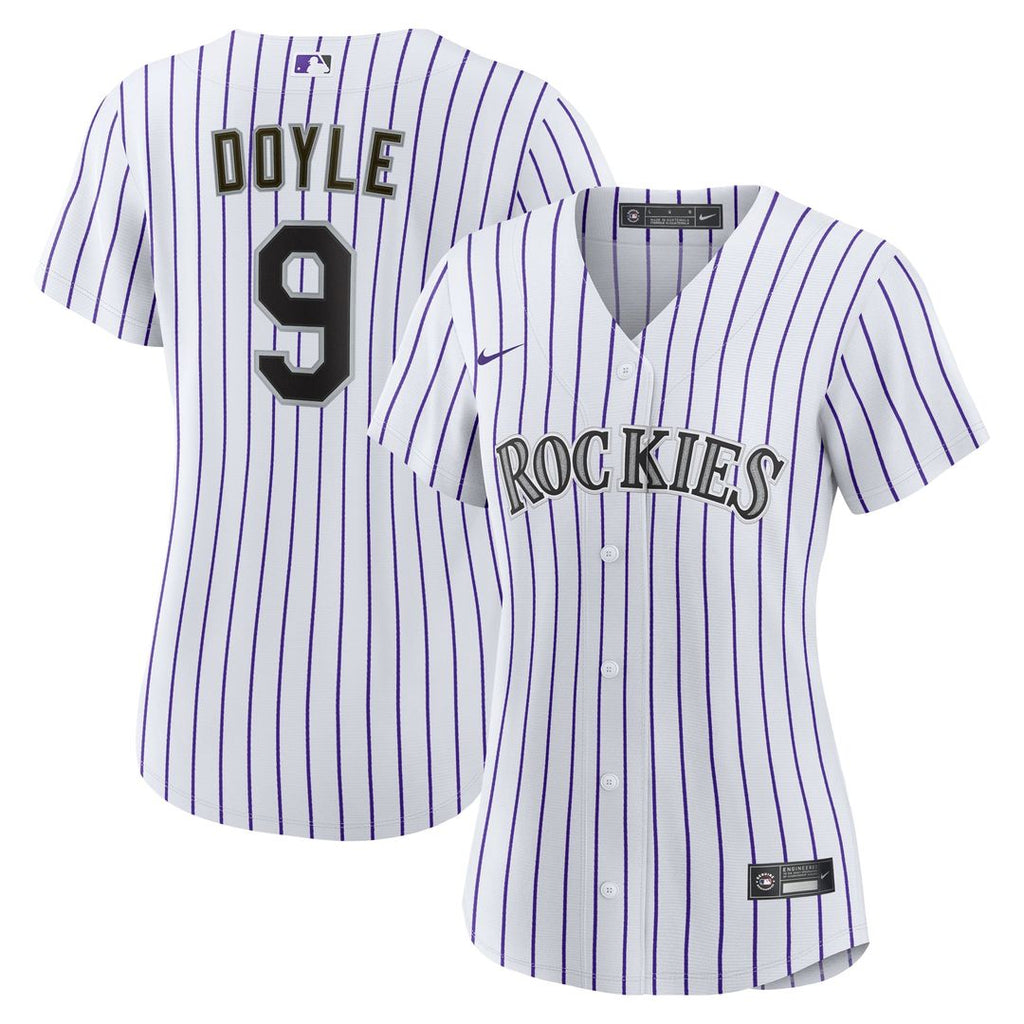 Colorado Rockies Brenton Doyle Women's Home Replica Jersey (White)