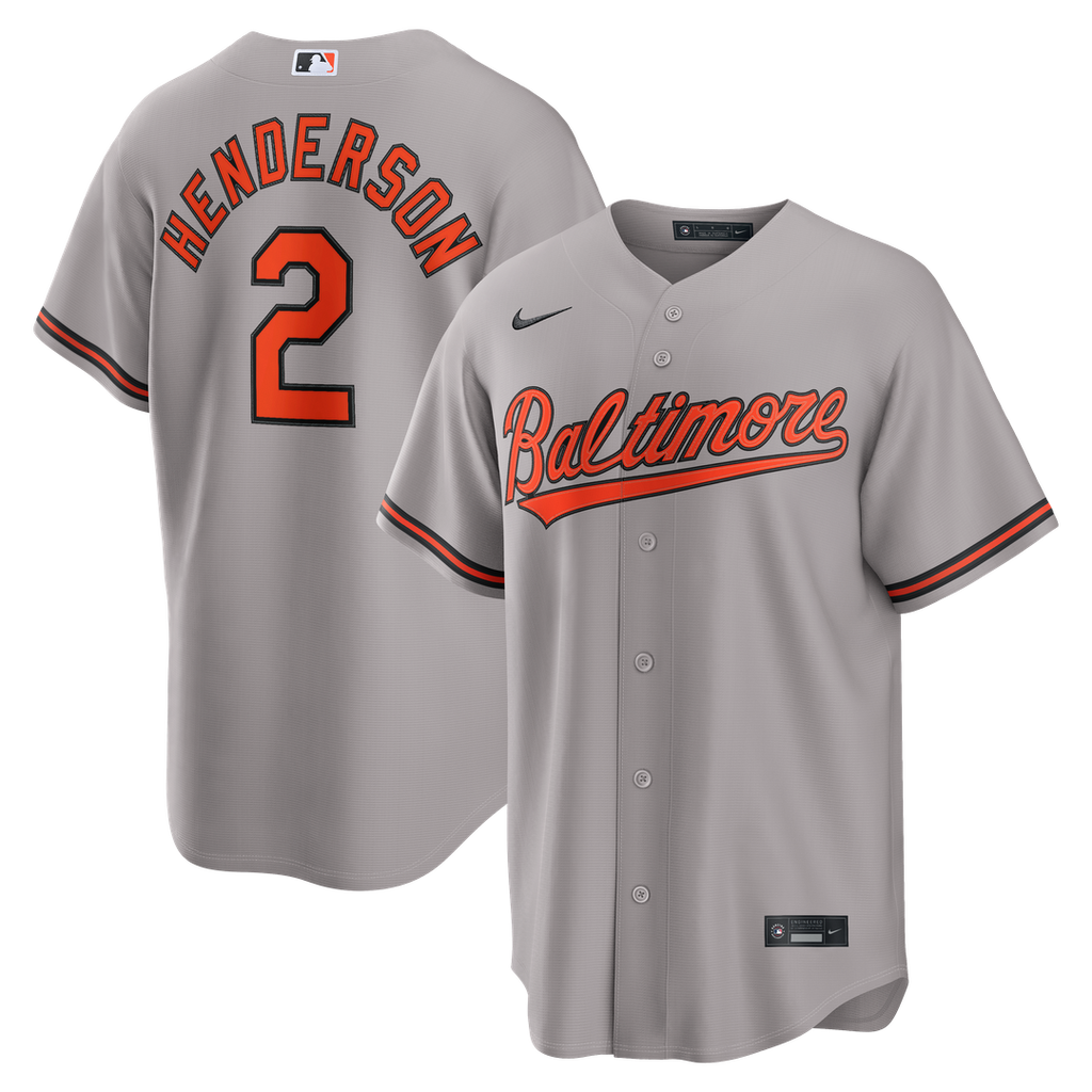 Baltimore Orioles Gunnar Henderson Road Replica Jersey (Gray)