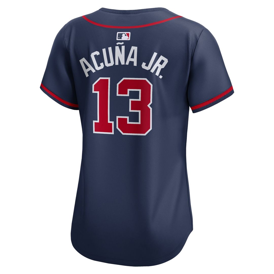 Atlanta Braves Ronald Acuña Jr. Women's Alternate Limited Jersey (Navy)