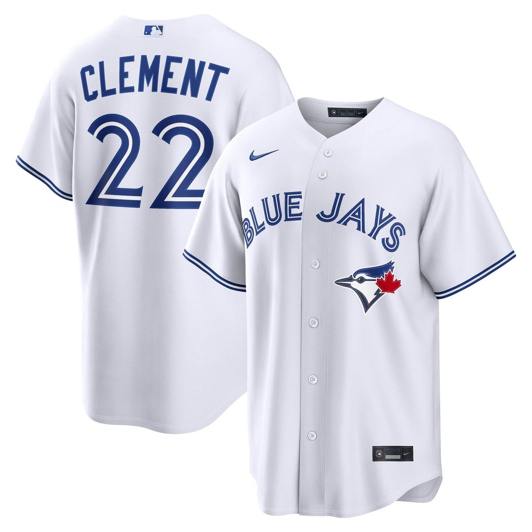 Toronto Blue Jays Ernie Clement Home Replica Jersey (White)