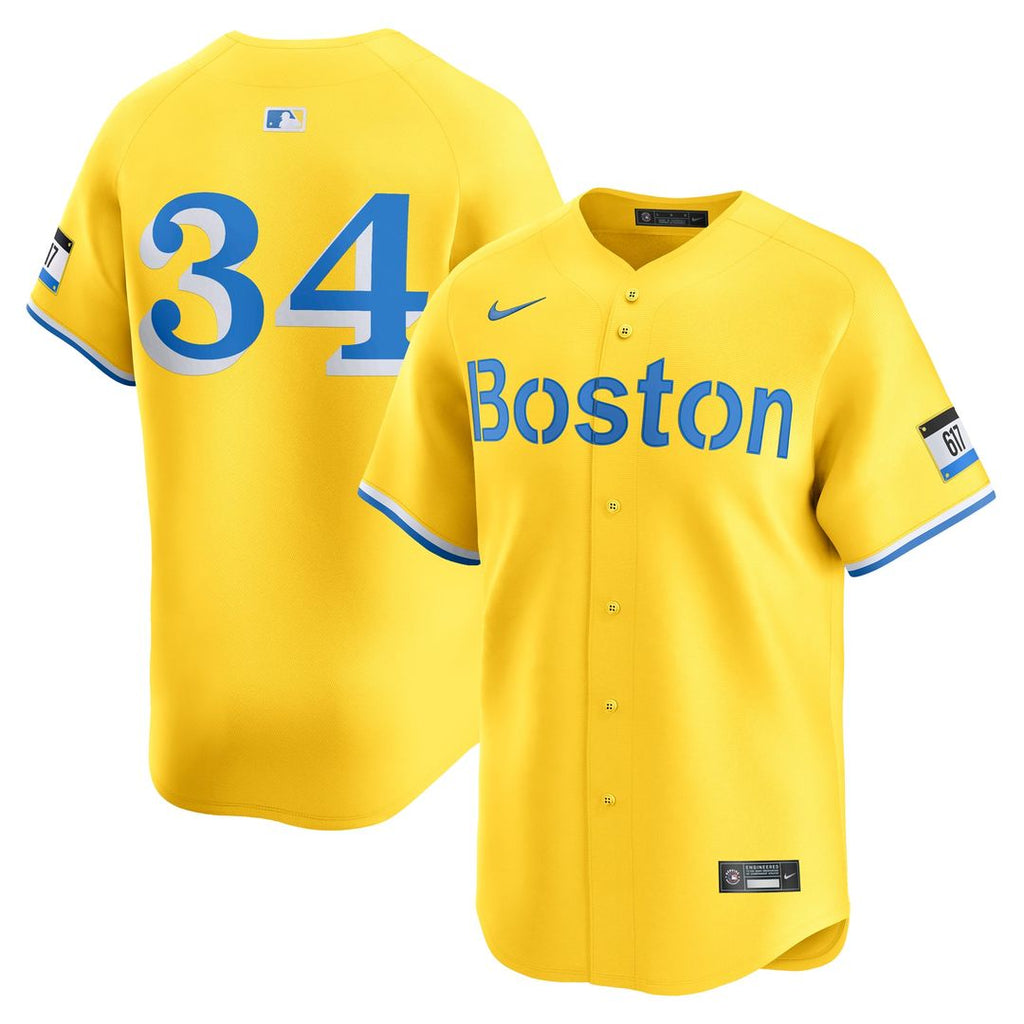 Boston Red Sox David Ortiz City Connect Retired Player Jersey (Gold)